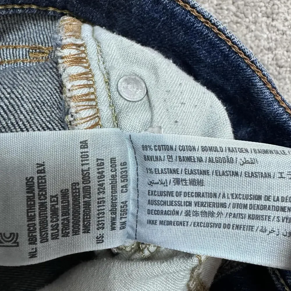 Hollister Jeans Men’s Blue Skinny Pockets Size 30x32